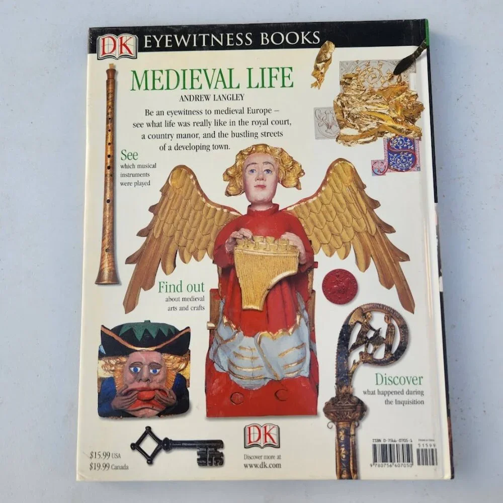 DK Eyewitness Books Medieval Life Discover Medieval Europe Hardcover Book 978075